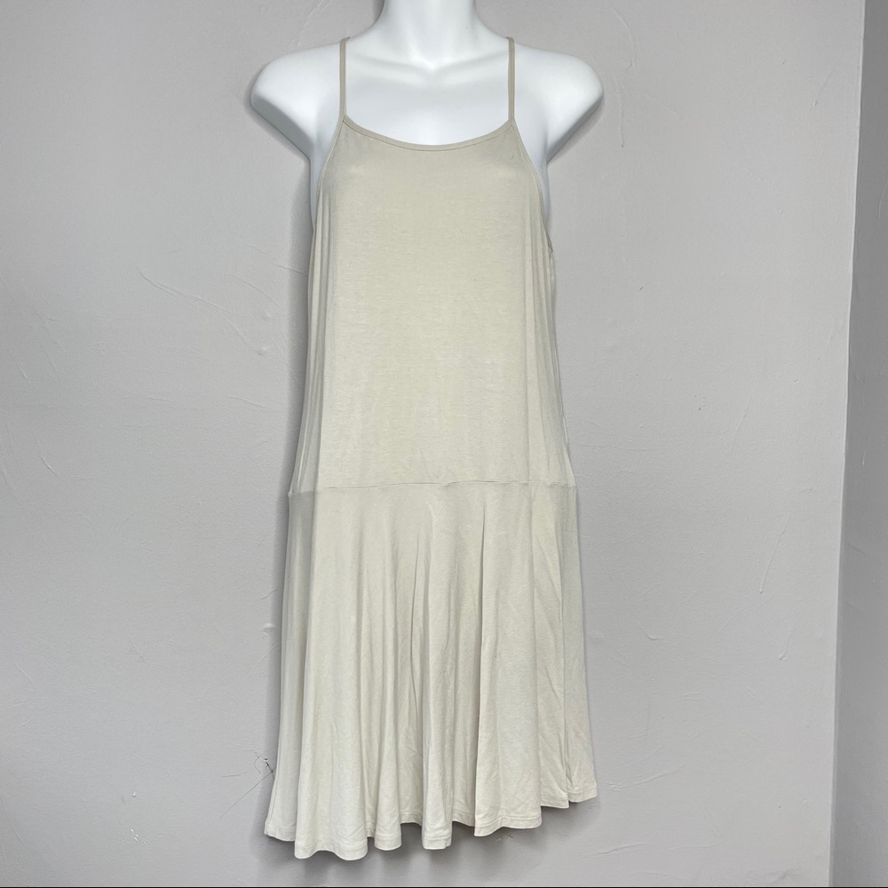 OSKLEN Cream Casual Skater Dress Size Large